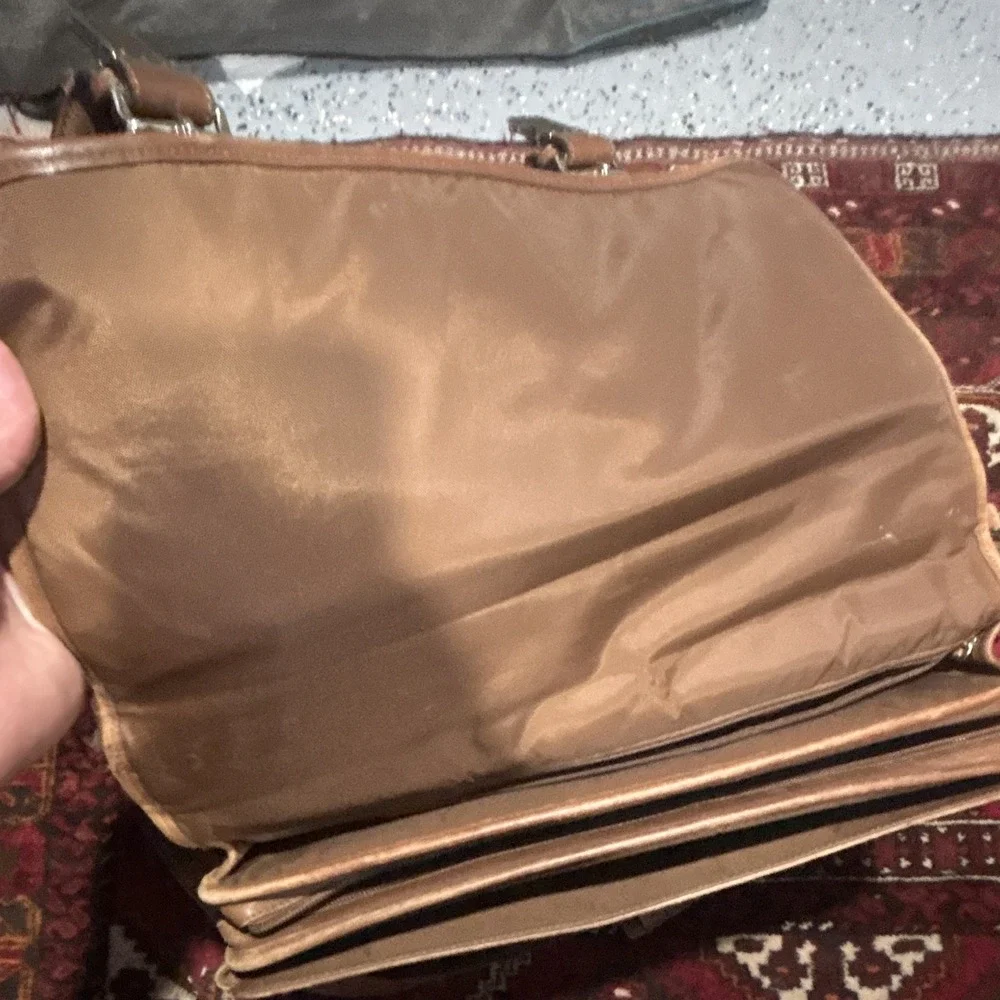 Vintage COACH Thompson Brown Glove Tanned Leather Executive Briefcase Bag F06455